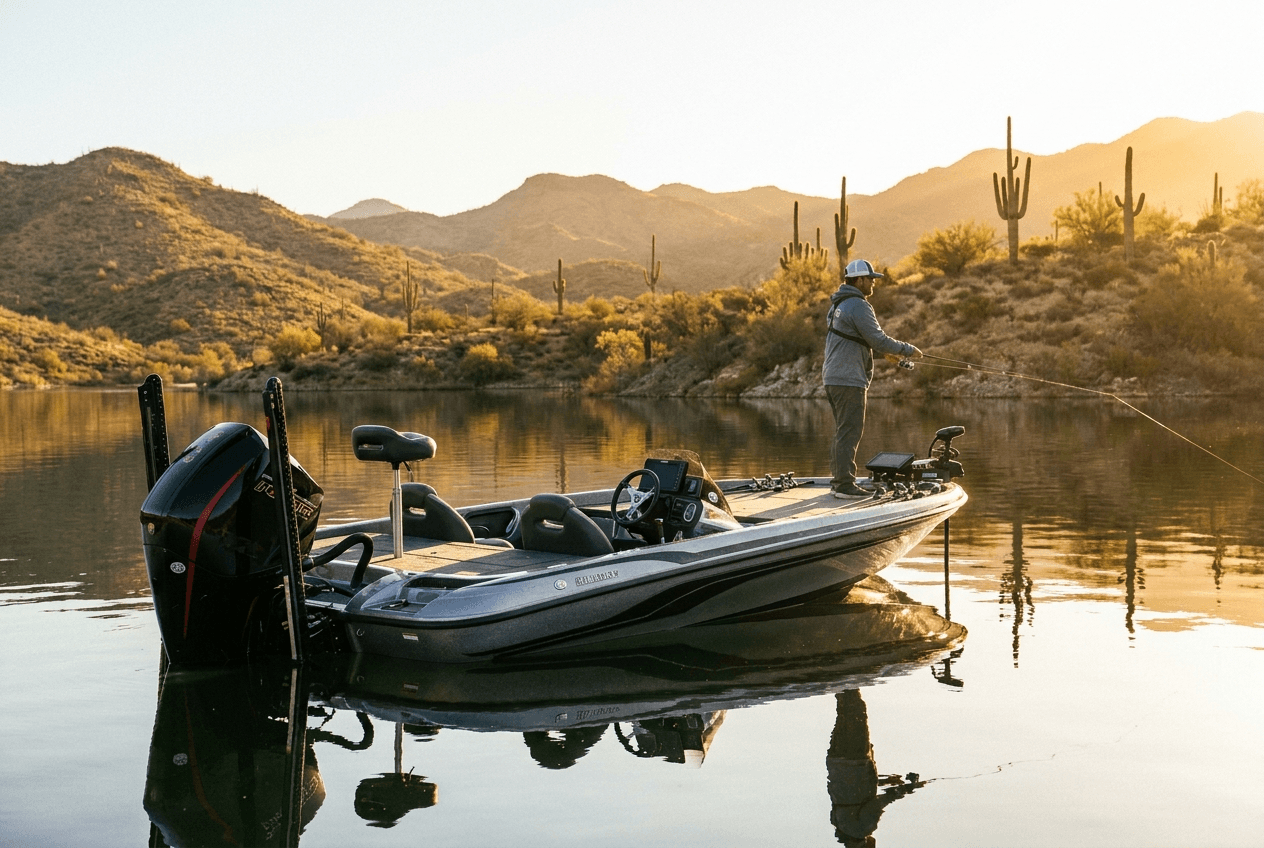 Bass Tracker Pro Team 195 on Roosevelt Lake