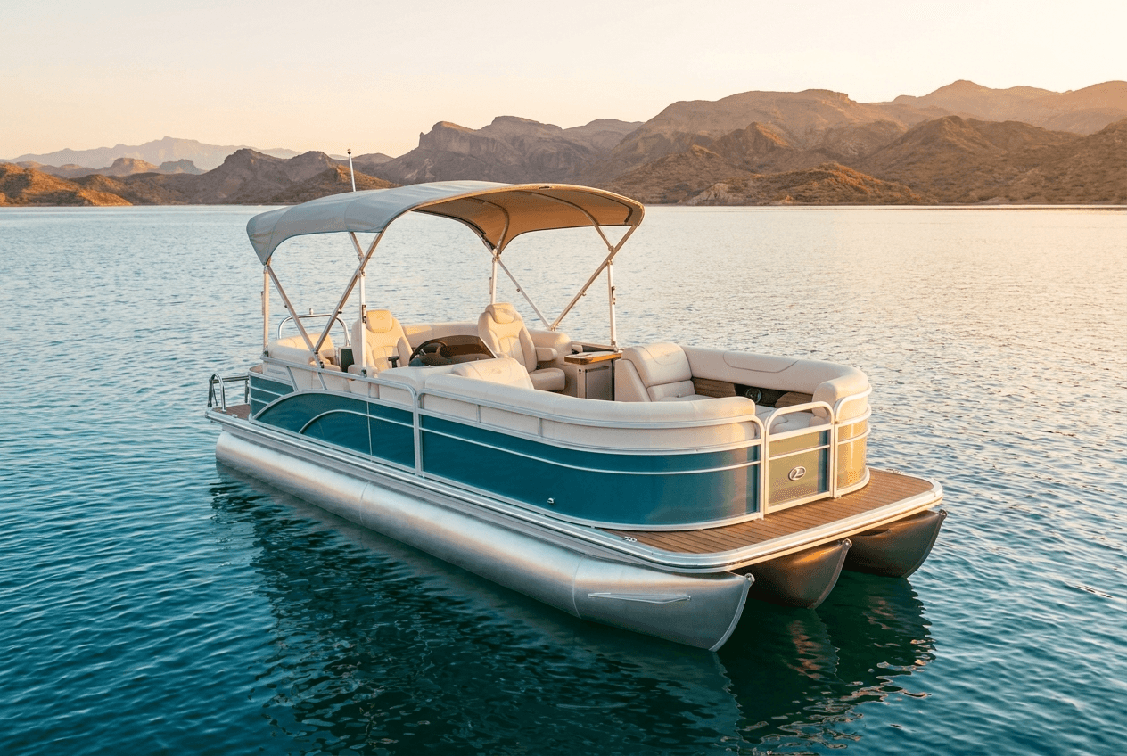 SunChaser 24' Luxury Pontoon on Lake Pleasant